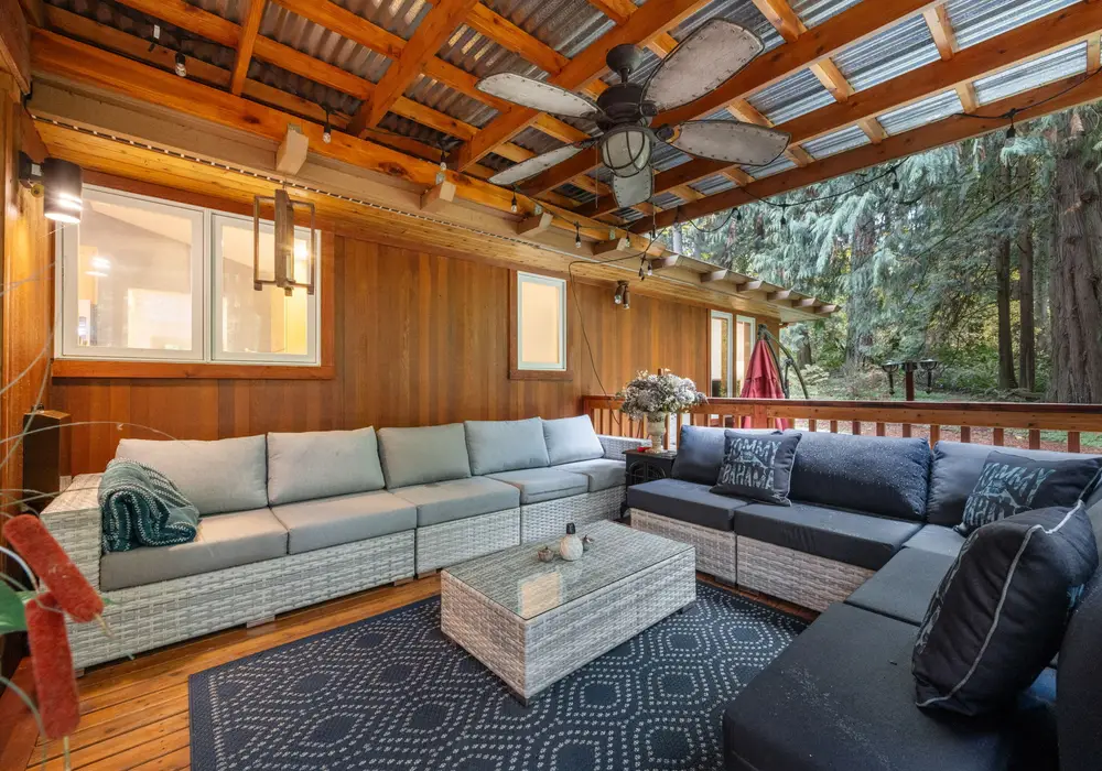 Relax, catch up, and enjoy the beautiful greenery surrounding the property.