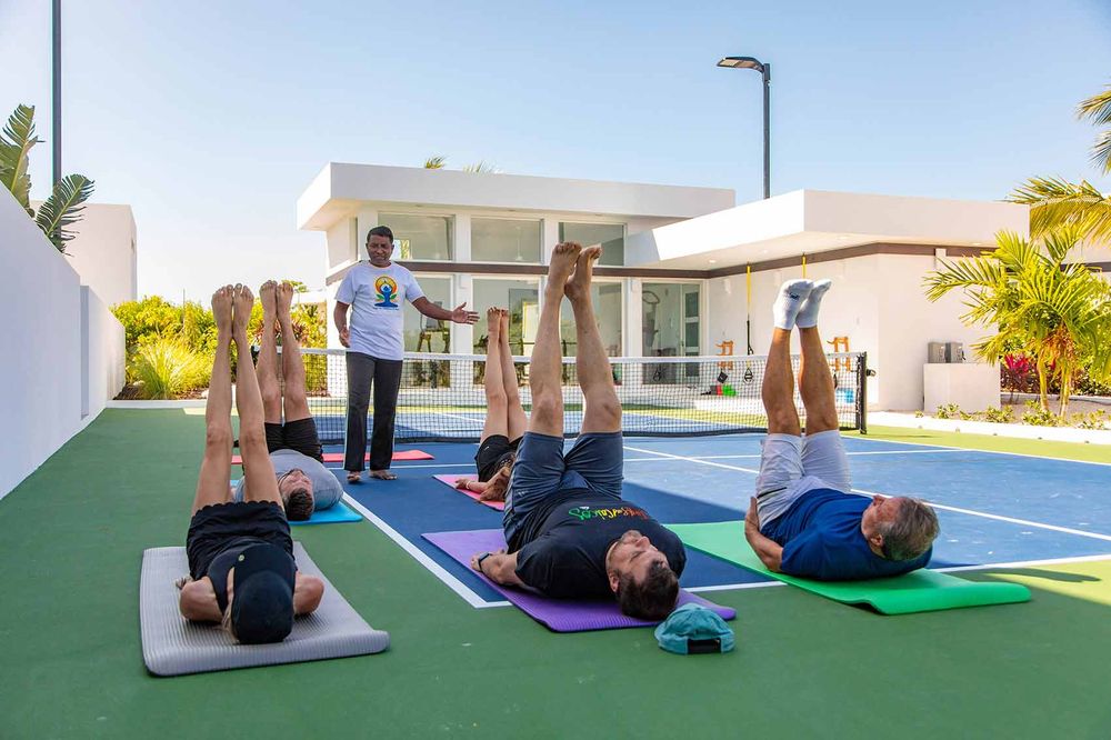 yoga class at White Villas Resort TCI