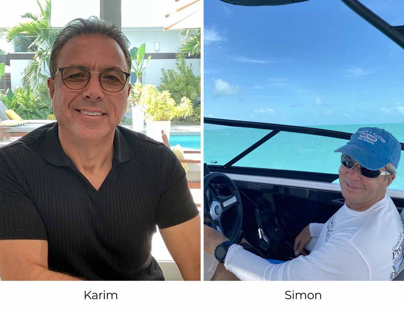 Karim Benchekroun and Simon Hénault, co-owners of White Villas Resort