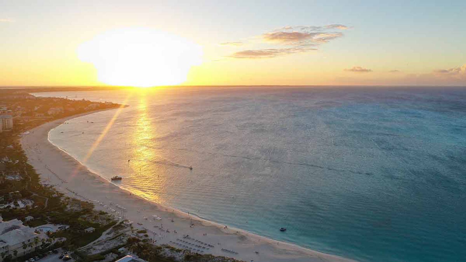 sunset in Turks and Caicos