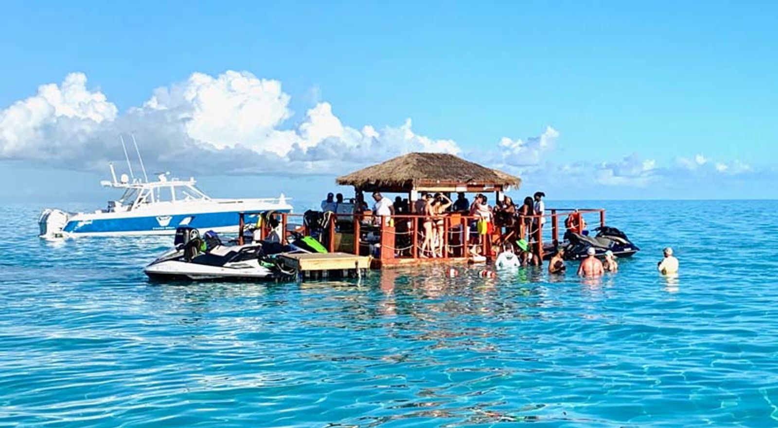 Floating bars in the Turks and Caicos