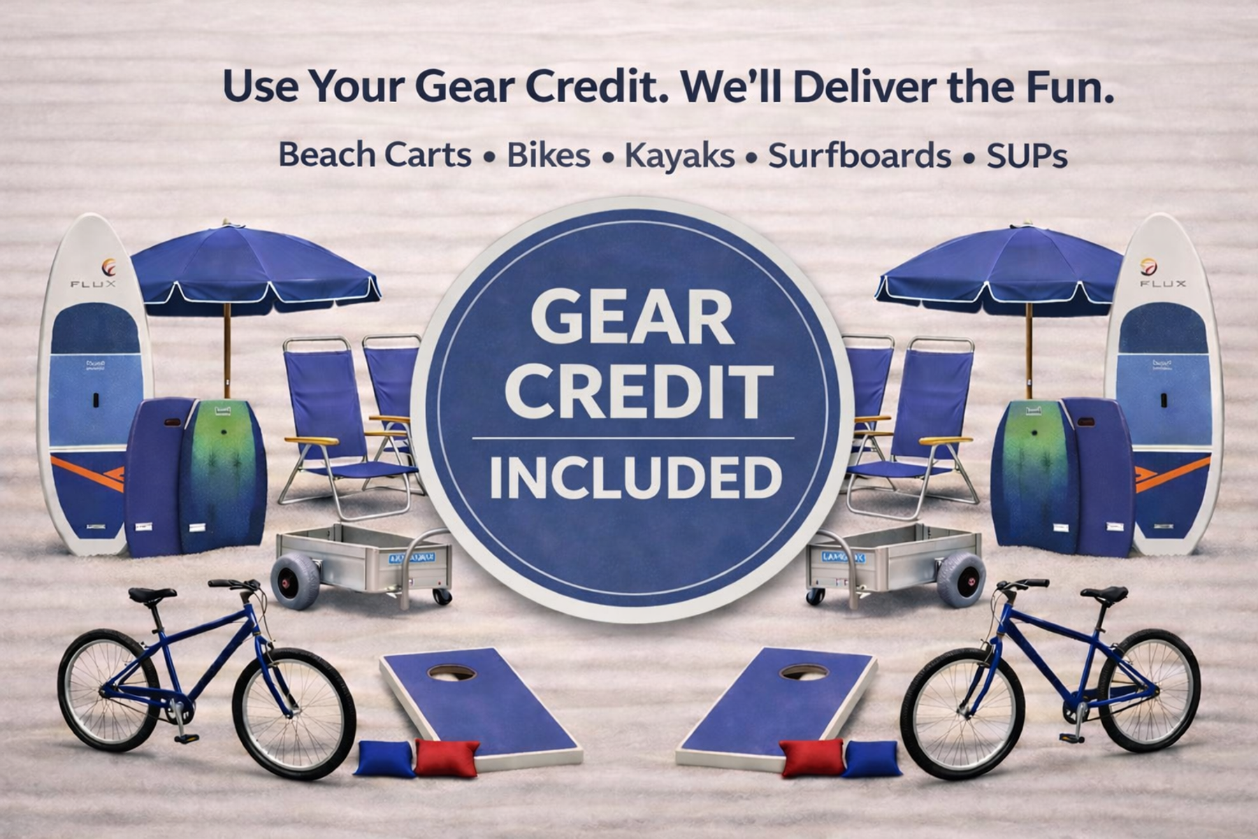 Gear up for the beach fun