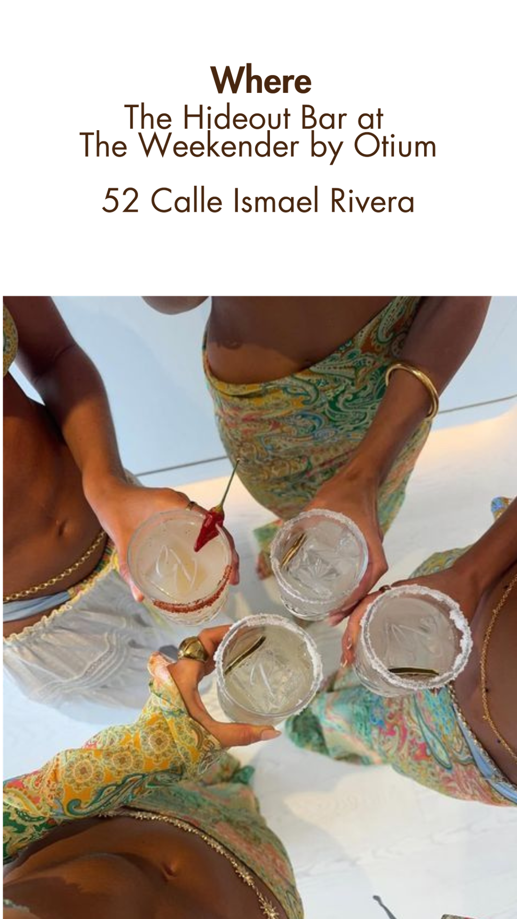 Margarita fridays at the weekender by otium