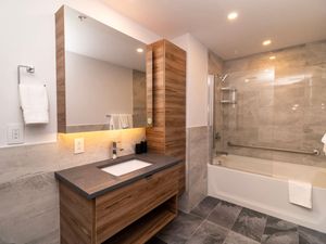 Indulge in Style – Luxurious Bathroom with Elegant Finishes.