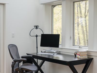 Dedicated workspace in the primary bedroom.