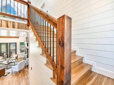 Upstairs you will find 3 King bedrooms and a bunk room.