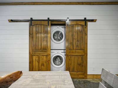 Washer and Dryer available off the kitchen!