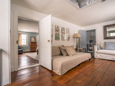 The upstairs living area is the perfect place for an afternoon daydream.