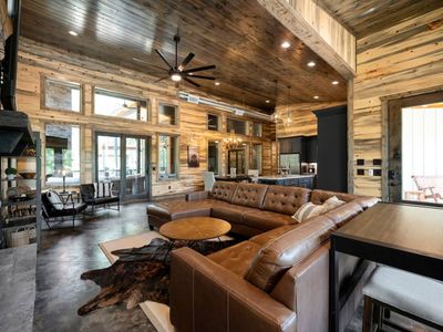 When you enter you are greeted with an open floor plan!