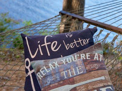 Easy, slow-moving lake life awaits.