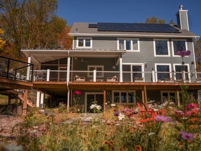 The beautiful backyard is home to so many native flowers!