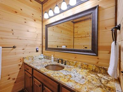 The private bathroom for King Suite 1!
