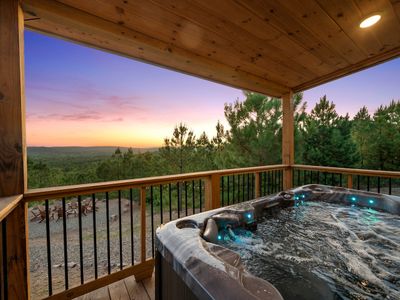 Hot tub with million dollar views!
