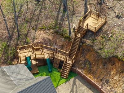 Birds eye view of the playscape!