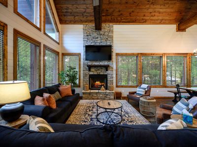 The living room with lots of natural light!