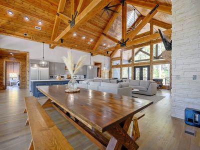 Formal dining table seating 10!