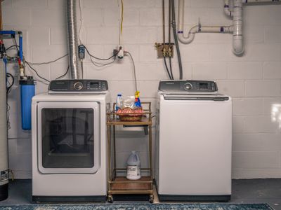 Laundry facilities are in the basement