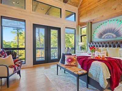 Rich patterns, native textiles, and warm tones create a bedroom full of culture, comfort, and character.