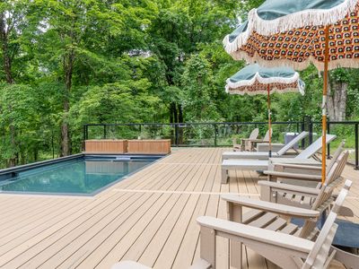 The pool deck
