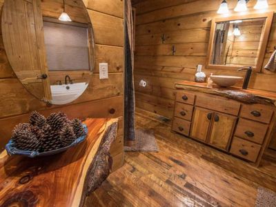 The Master Suite has a full private bathroom.