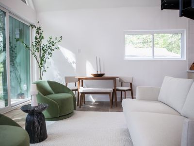 Living room seating areas.