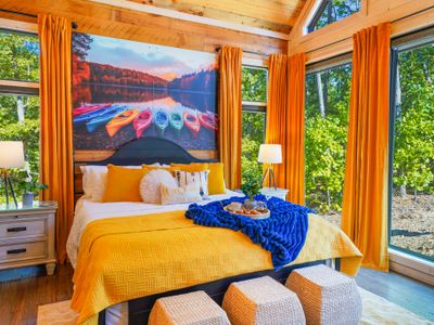 Bold hues, crisp linens, and playful touches spark a spirit of exploration without sacrificing luxury.B55