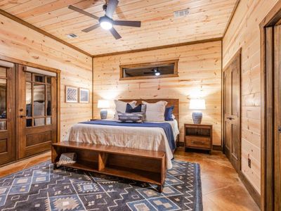 The Master Suite on the main level.
