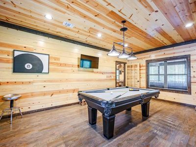 The pool table is a perfect way to fill your time!
