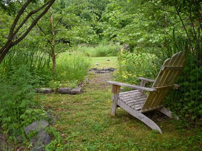 Enjoy your morning coffee or tea in the garden.