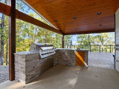 The outdoor cooking area!