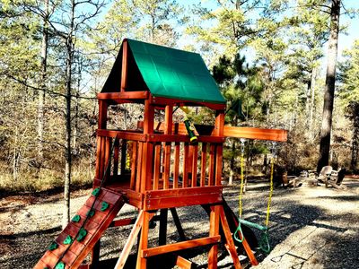 Custom playscape in the back yard!