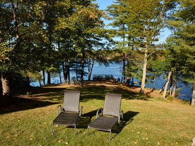 The peninsula, surrounded by the cool, blue waters of the lake.