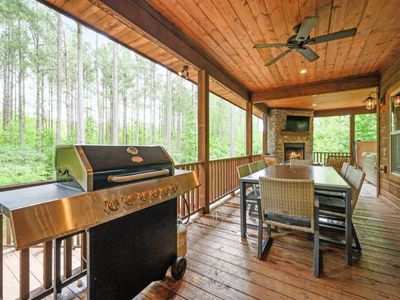A gas grill is available to guests, with propane provided.