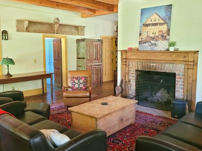 Main living room with fireplace