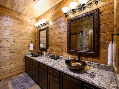Double vanity in the private bathroom.