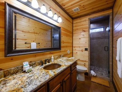 Private bathroom with a walk-in shower.