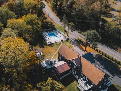 The backyard from above