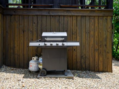 The gas grill for guest use!