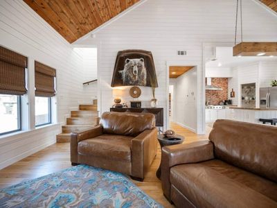 The open concept floor plan.