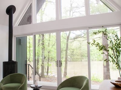 Living room with views of the Esopus