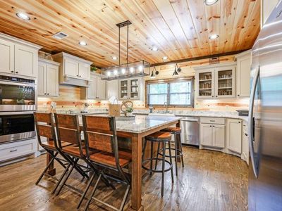 The double oven and large fridge are perfect for hosting.