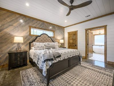 Main Level King suite (1) w/attached ultra-lux oversized private bath