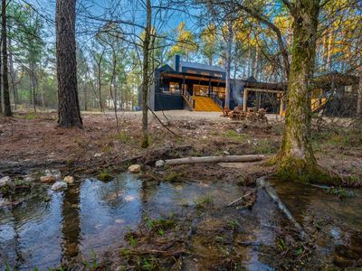 The creek on the property!