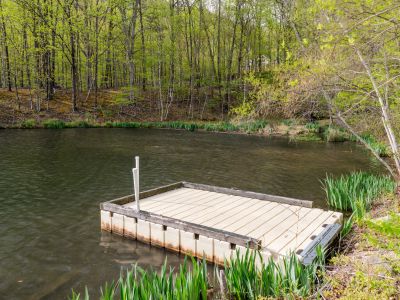 Private dock for launching boats into the serene waters.