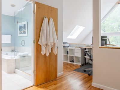 Second full bathroom off the office loft area.