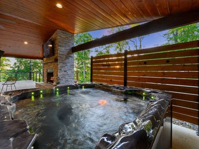 Oversized hot tub!