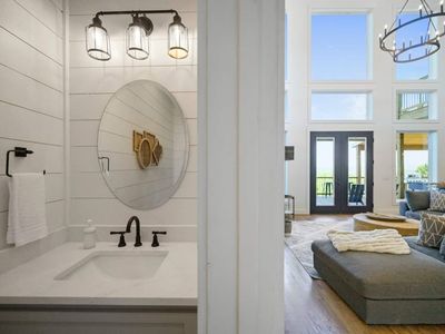 Half bath off of the living room.
