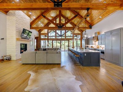 You are welcomed with an open floor plan!