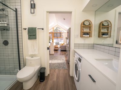 View from the bath to the front of the home