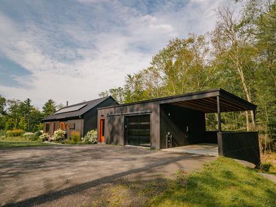 Convenient car port with an available EV charging station